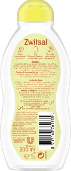 6x Zwitsal Badolie 200 Ml 11 6x Zwitsal Badolie 200 Ml -Babyproducten 505x1200 1
