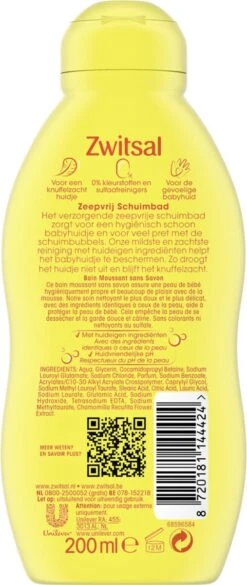 Zwitsal Bad - Schuimbad Zeepvrij - 200 Ml 14 Zwitsal Bad - Schuimbad Zeepvrij - 200 Ml -Babyproducten 507x1200 2