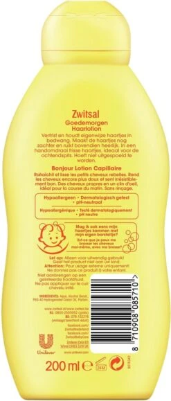 Zwitsal Baby Goedemorgen Haarlotion - 3 X 200 Ml - Voordeelverpakking -Babyproducten 512x1200 1