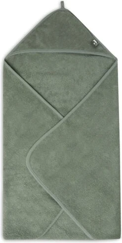 Jollein Badcape Badstof 75x75cm - Ash Green -Babyproducten 605x1200