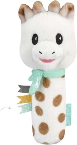 Sophie De Giraf - Rammelaar - Pluche Knijprammelaar -Babyproducten 640x1200