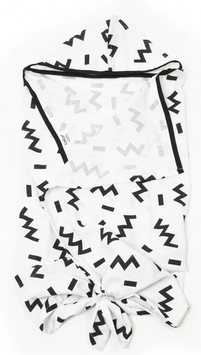 KipKep Blenker Hydrofiele Badcape - Maat 100x70cm - Memphis White 3 KipKep Blenker Hydrofiele Badcape - Maat 100x70cm - Memphis White - Afbeelding 3