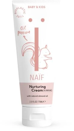 Naïf Vette Crème Voor De Gevoelige Huid - Parfumvrij - Baby En Kind - 75ml - Met Natuurlijke Ingrediënten