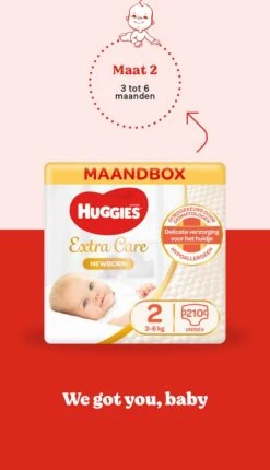Huggies Luiers - Maat 2 (3 Tot 6 Kg) - 210 Stuks - Newborn - Voordeelverpakking -Babyproducten 690x1200