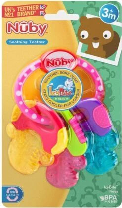 Nûby - IcyBite Koelbijtsleutels - Roze - 3m+ -Babyproducten 704x1200 2