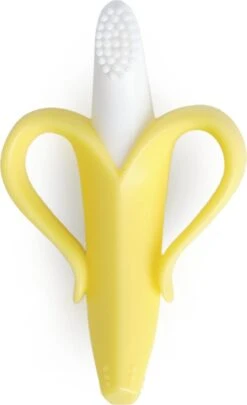 Baby Banaan Tandenborstel/bijtspeeltje – Geel - Baby Tandenborstel - Bij Doorkomende Tandjes - Tandvlees Massage - Babytandenborstel - Peuter Tandenborstel -Babyproducten 732x1200