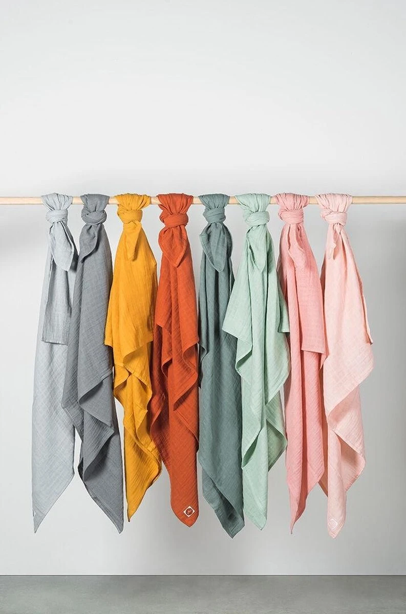 Jollein Hydrofiele Doek Small 70x70cm Bamboe Katoen - Storm Grey - 4 Stuks 11 Jollein Hydrofiele Doek Small 70x70cm Bamboe Katoen - Storm Grey - 4 Stuks - Afbeelding 11