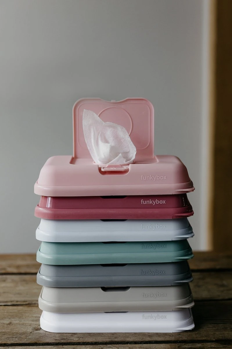 Funkybox - Billendoekjes Doosje - To Go - Grey - Little Stars 5 Funkybox - Billendoekjes Doosje - To Go - Grey - Little Stars - Afbeelding 5