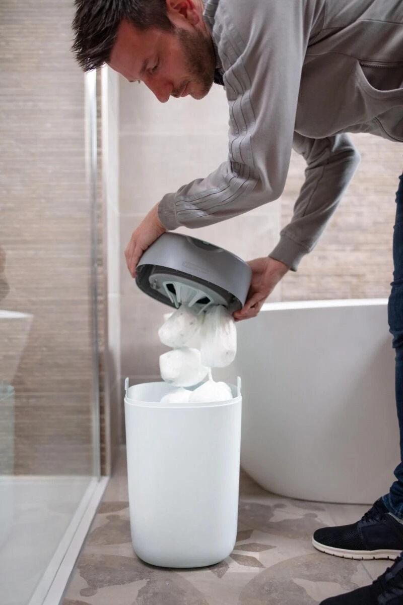 Tommee Tippee Milieuvriendelijke Twist & Click Luieremmer - Met 6 Navulcassettes - Wit 10 Tommee Tippee Milieuvriendelijke Twist & Click Luieremmer - Met 6 Navulcassettes - Wit - Afbeelding 10