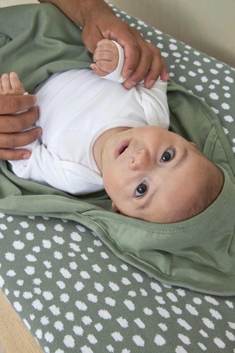 Meyco Badcape Basic Jersey/Cheetah 2-pack - Forest Green - 80x80cm 2 Meyco Badcape Basic Jersey/Cheetah 2-pack - Forest Green - 80x80cm - Afbeelding 2