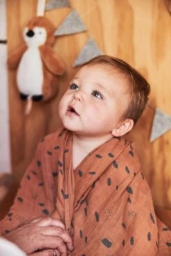 Jollein Hydrofiel Multidoek Spot 70x70cm - Caramel - 3 Stuks -Babyproducten 800x1200 65