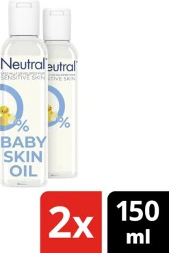 Neutral 0% Baby Huidolie Parfumvrij - 2 X 150 Ml - Voordeelverpakking