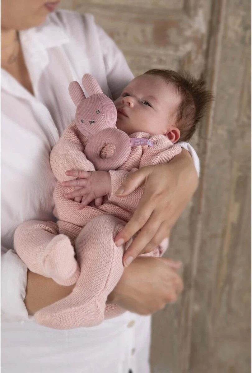 Nijntje - Rammelaar - Pink Baby Rib - 0+ Maanden 6 Nijntje - Rammelaar - Pink Baby Rib - 0+ Maanden - Afbeelding 6