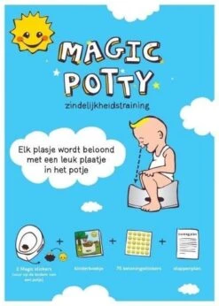 Magic Potty™ Zindelijkheidstraining Kind - Set-4: Boekje, Magic Stickers, Beloningsstickers, Stappenplan 13 Magic Potty™ Zindelijkheidstraining Kind - Set-4: Boekje, Magic Stickers, Beloningsstickers, Stappenplan -Babyproducten 857x1200 1