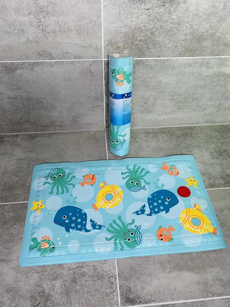 Badmat Antislip - Voor Kinderen En Baby’s – Douchemat – Badmat - Antislipmat Douche – Met Temperatuurindicator - 68 X 40 Cm 7 Badmat Antislip - Voor Kinderen En Baby’s – Douchemat – Badmat - Antislipmat Douche – Met Temperatuurindicator - 68 X 40 Cm - Afbeelding 7