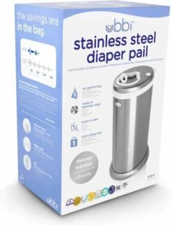 Ubbi® Ubbi Luieremmer - Zilver - Metaal - Geurloos - Geen Navulcassettes Nodig -Babyproducten 921x1200 1