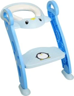 Buxibo Kinder WC Met Opstapje - WC Bril Kind - Kinderzitting WC - Toilet Verkleiner - Toilettrainer - Blauw -Babyproducten 930x1200 2