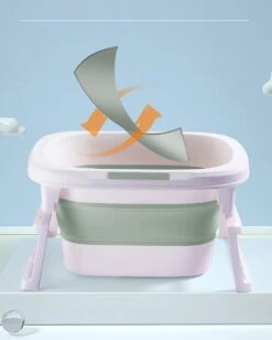 Rudolphy Opvouwbaar Babybad 3-in 1 Van 0-12 Jaar - Roze -Babyproducten 961x1200