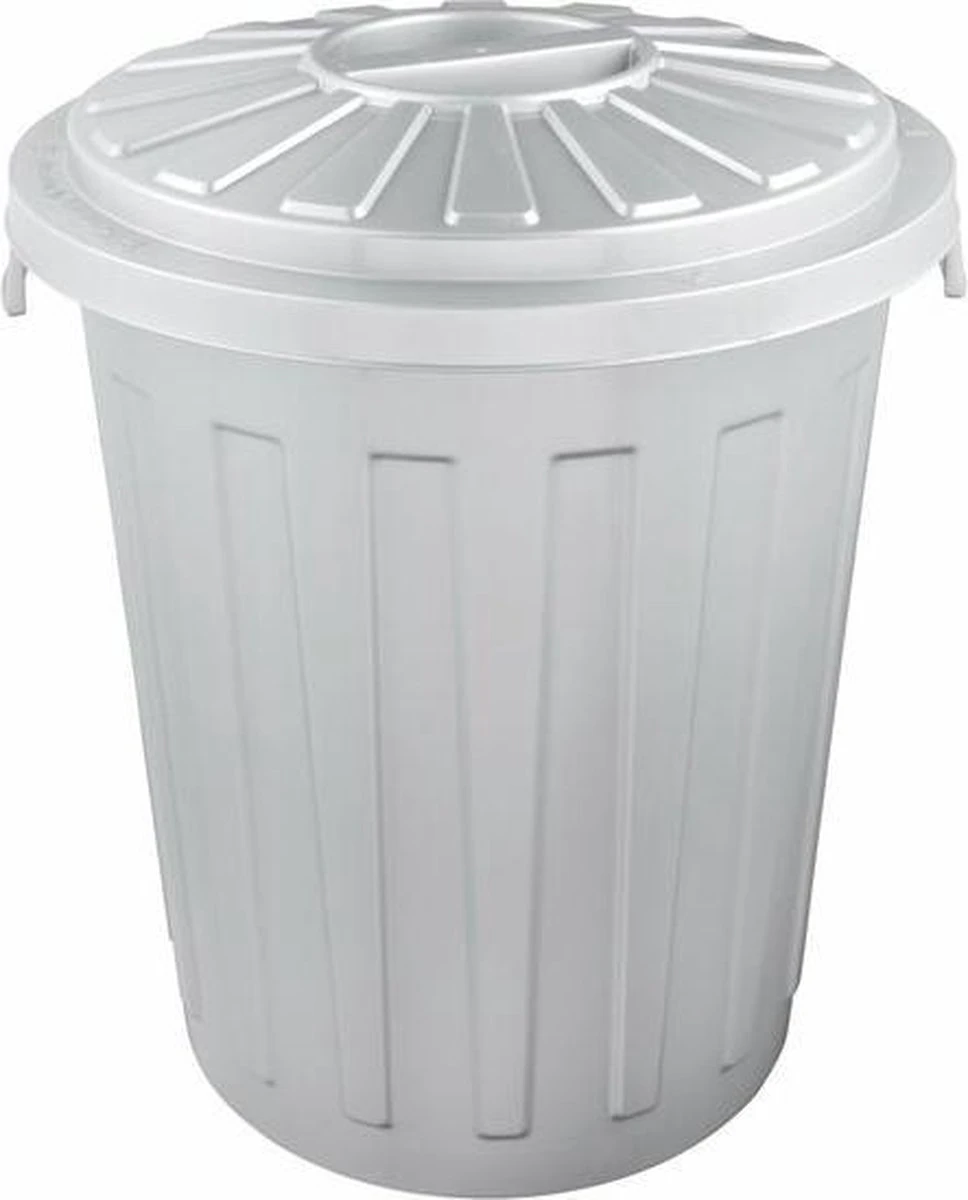 AFVALBAK ROND M/D MAXI BIN 36X42 - 23 L GRIJS OK KEEEPER 10213 3 AFVALBAK ROND M/D MAXI BIN 36X42 - 23 L GRIJS OK KEEEPER 10213 - Afbeelding 3
