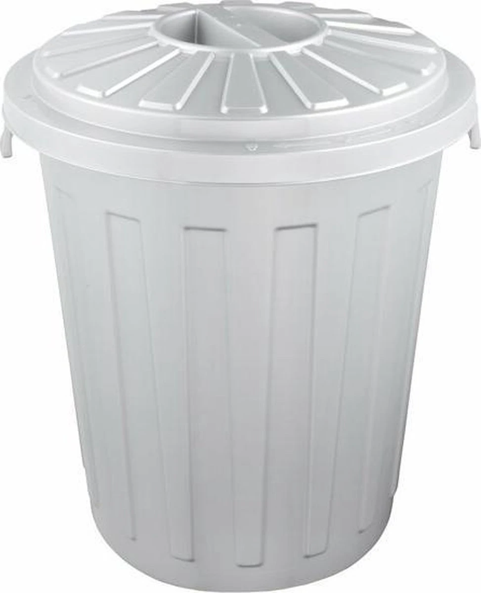 AFVALBAK ROND M/D MAXI BIN 36X42 - 23 L GRIJS OK KEEEPER 10213 2 AFVALBAK ROND M/D MAXI BIN 36X42 - 23 L GRIJS OK KEEEPER 10213 - Afbeelding 2