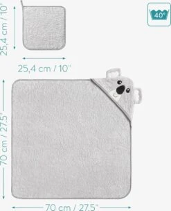 Navaris Badcape Met Capuchon Voor Baby - Set Met Badcape En Washandje - 100% Bamboe - Voor Baby's Van 0-12 Maanden - Oeko-tex Gecertificeerd - Koala 11 Navaris Badcape Met Capuchon Voor Baby - Set Met Badcape En Washandje - 100% Bamboe - Voor Baby's Van 0-12 Maanden - Oeko-tex Gecertificeerd - Koala -Babyproducten 975x1200 4