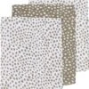 Meyco Hydrofiele Washandjes 3-pack Cheetah - Taupe